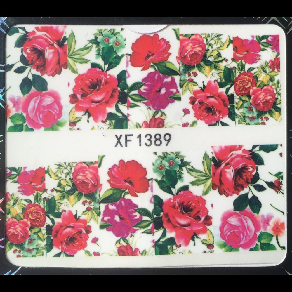 3 for $12 Nail Art Waterslide Tattoos Perfect Rose - Picture 1 of 7
